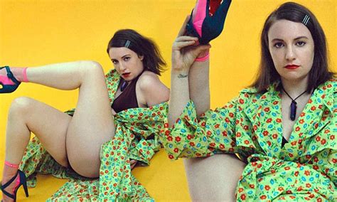 lena dunham poses legs akimbo as she reflects on her