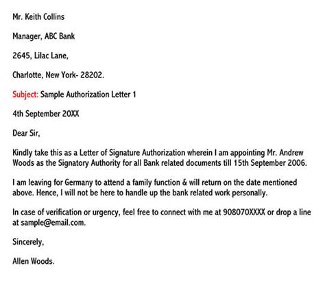 inspirating info  authorized signer letter template cv maintenance