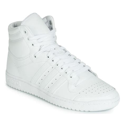 adidas top ten  mens shoes high top trainers  white  white