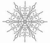 Snowflake Coloring Pages Printable Pattern Patterns Embroidery Drawing Kids Mandala Christmas Adult Circles Drawn Evolution Elaborate Getdrawings Hand Needlenthread Arms sketch template