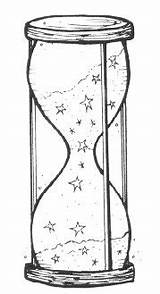 Arena Relojes Hourglass Hour Glass Stamps Sablier sketch template