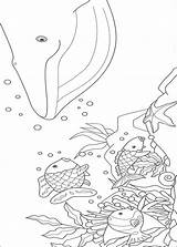 Regenbogenfisch Ausmalbild sketch template