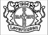 Logo Coloring Pages Leverkusen Bayer Soccer Club Clip Coloringpagesfortoddlers German Kids Adults Comments sketch template