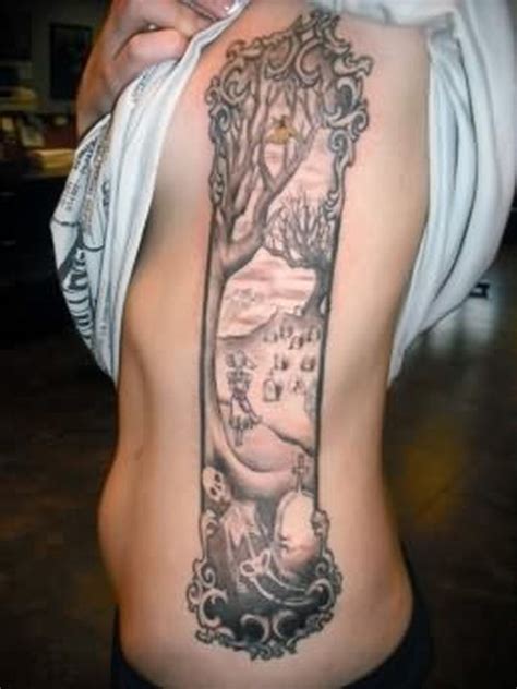showing graveyard tattoo design on side rib tattoos book 65 000