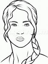 Katniss Hunger Dawn Zeichnen sketch template