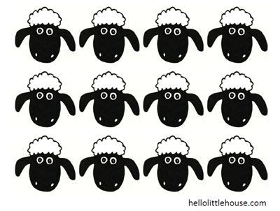sheep face template printable clip art library