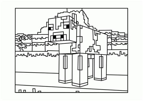 minecraft unicorn coloring pages reformingdaily