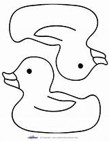Ducks Ducky Footprints Remarkable Printables Read Ivone sketch template
