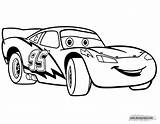 Coloring Cars Pages Disney Pixar Lightning Mcqueen Pdf Disneyclips sketch template