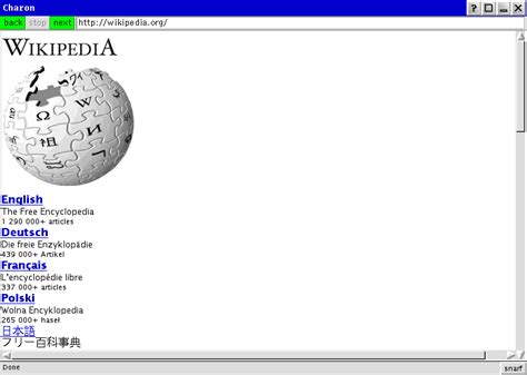 Charon Web Browser Simple English Wikipedia The Free