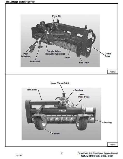 bobcat soil conditioner parts diagram