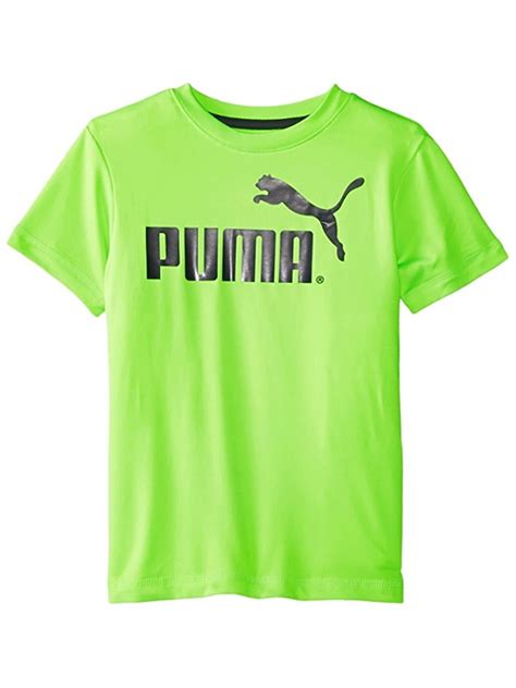 puma boys logo graphic  shirt green    walmartcom