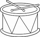 Drum Coloring Clip Clipart Line Marching Kids Sweetclipart sketch template