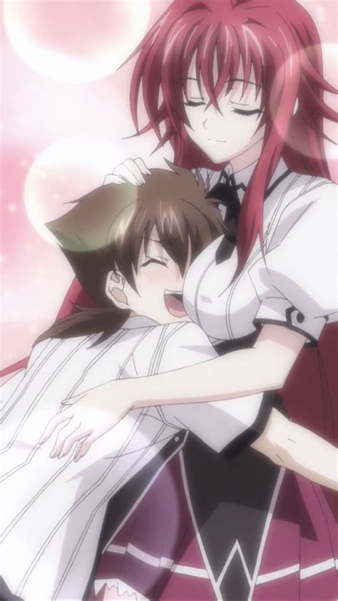 image rias and issei new hug png high school dxd wiki