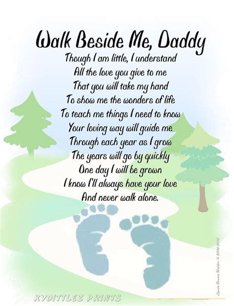 walk   daddyc poem    printyou personalized etsy happy