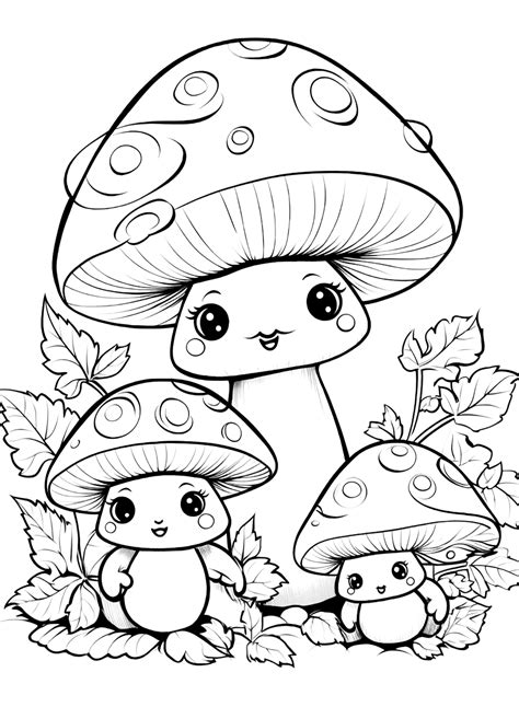 mushroom coloring pages  printable coloring pages