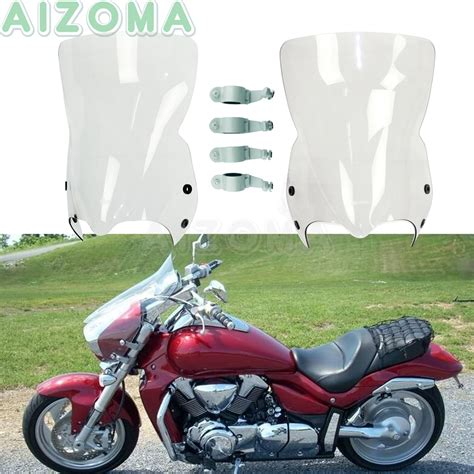Motorcycle Windshield Windscreen W Clamps For Suzuki Boulevard M109rz