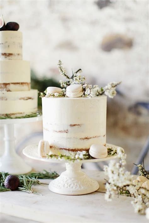 35 delicious semi naked wedding cakes weddingomania