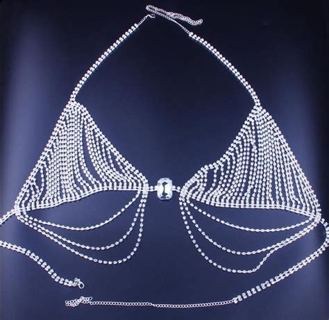 Sexy Rhinestone Bikini Set Crystal Body Chain Jewelry Sexy Etsy