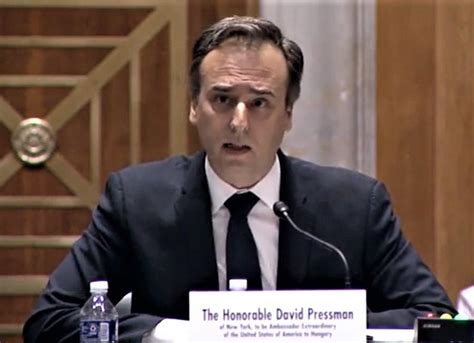 statement  ambassador david pressman nominee   ambassador  hungary