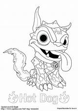Skylanders Coloring Pages Printable Skylander Dog Imaginators Hurricane Print Ball Wrecking Hot Drawing Color Colouring Trap Team Wildfire Crusher Coloriage sketch template
