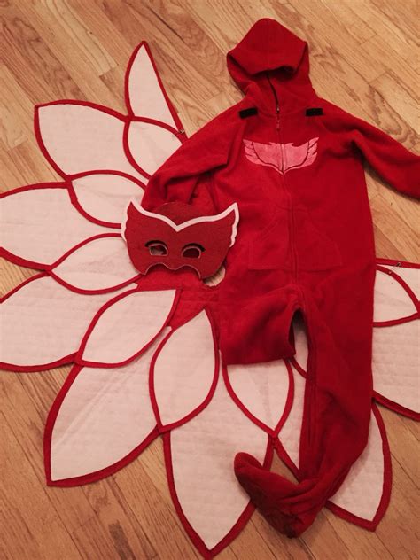 homemade owlette costume  pj masks baby girl halloween outfit