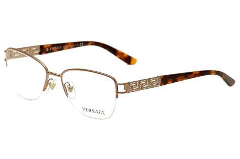 versace women s eyeglasses ve1220b ve 1220 b semi rim optical frame