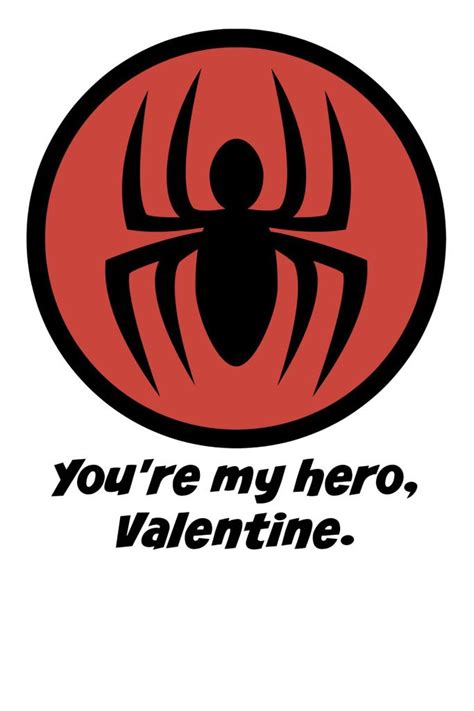 spiderman hero valentine spiderman valentines printables