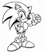 Coloring Pages Sonic Unleashed sketch template