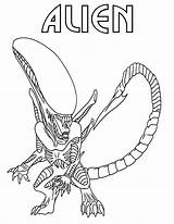 Alien Coloring Pages sketch template