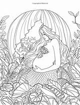 Coloring Pages Mermaid Mythical Fantasy Advanced Mystical Adult Mermaids Artist Selina Fenech Siren Myth Colouring Legend Crayola Excellent Water Little sketch template