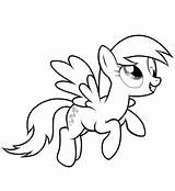 Derpy Little Mlp Ponies sketch template
