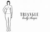 Body Shape Figure Triangle Types Shapes Female Women Among Basic Am sketch template