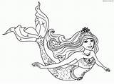 Colorear Sirenas Princesas Sirena Jugando Amigas Presentamos sketch template