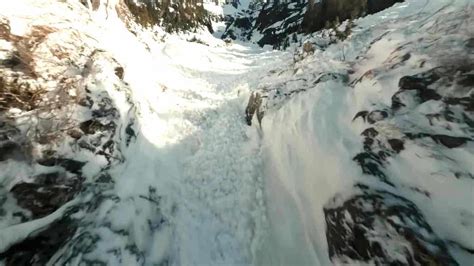 magnificent drone footage   terrifying avalanche