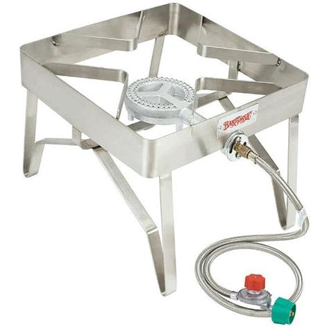 bayou classic stainless steel outdoor patio propane stove  high pressure propane gas burner