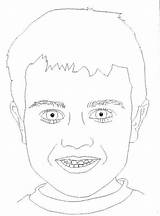 Cliparts Boy Face Template Cheek Pages Colouring sketch template