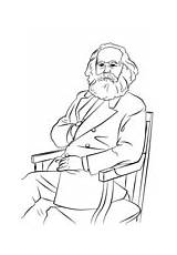 Marx Colorear Filosofia Desenho Supercoloring Filosofía sketch template