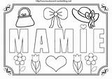 Mamie Coloriage Fete Mamies Remarquable Colorier Coeur Maman Nounoudunord sketch template
