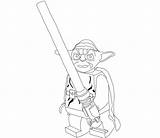 Lightsaber Yoda Jinn Gon Coloringhome sketch template