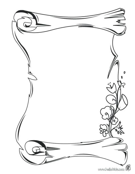 scroll coloring page  getcoloringscom  printable colorings