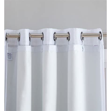 hlcme white thermal  blackout grommet curtain liner  complete