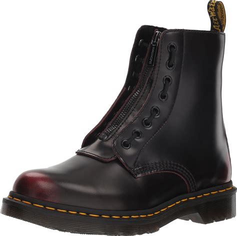 drmartens femme  pascal front zip arcadia leather bottes amazonfr chaussures  sacs