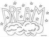 Coloring Pages Dream Word Doodle Printable Kids Alley Cool Words Quotes Color Colouring Honesty Things Print Wisdom Citizenship Sheets Make sketch template