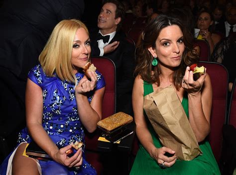 Jane Krakowski And Tina Fey From Candid Moments At 2016 Emmys E News