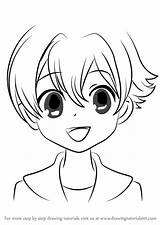 Host Club Ouran Honey School High Draw Drawing Step Tutorials Anime Drawingtutorials101 sketch template