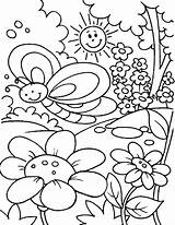 Coloring Spring Pages Printable Themed Time Adults Springtime Getcolorings Getdrawings Bookmark Book Bookmarks Colorings sketch template