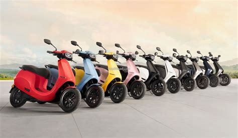 ola electric scooter      colour options launch