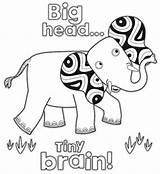 Tinga Tales Coloring Elephant Colouring Pages Kids Sheets Activities Color Craft Lion African Childrens Choose Board Monkey Swinging sketch template