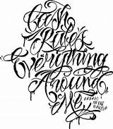 Lettering Tattoo Chicano Drawings Alphabet Font Fonts Gangster Letters Script Deviantart Tattoos Cursive Style Letras Words Imgarcade Dollar Designs Choose sketch template